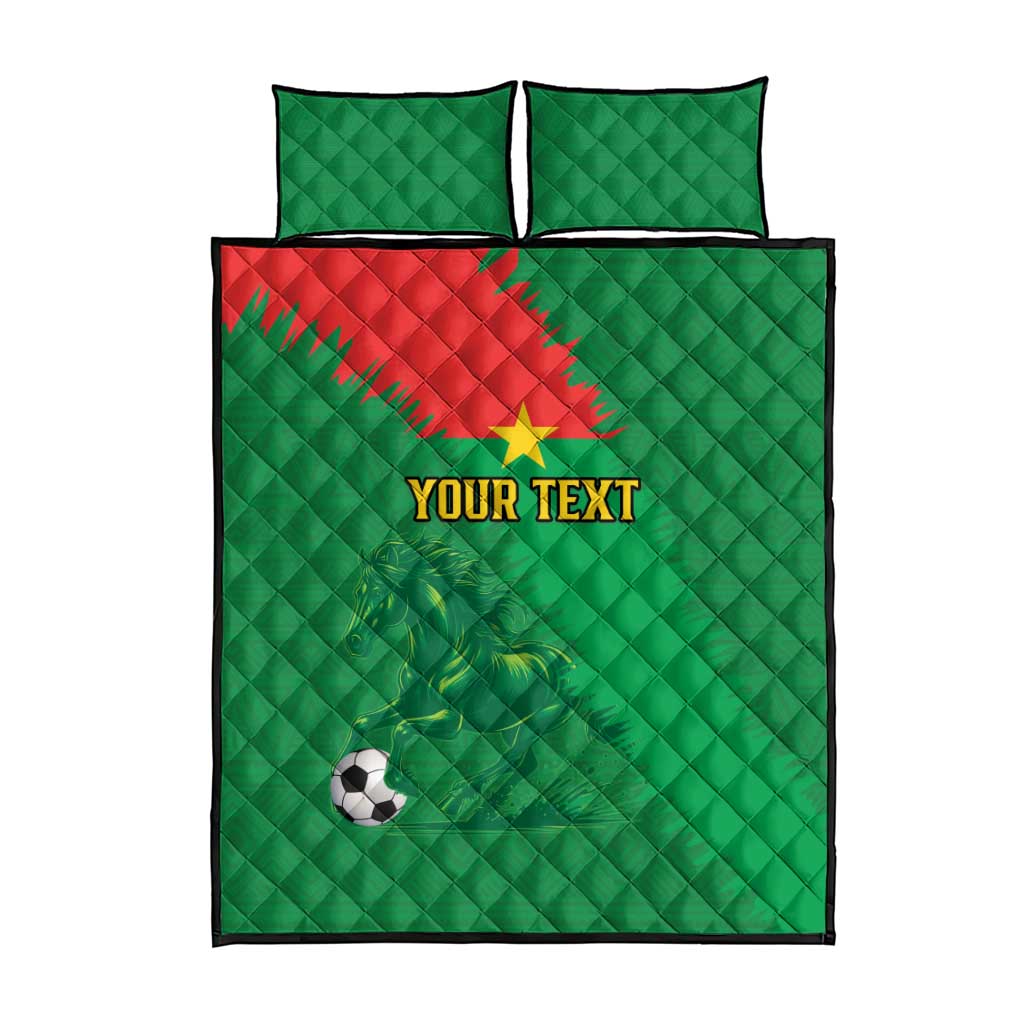 Burkina Faso Football Custom Quilt Bed Set Go Stallions LT15