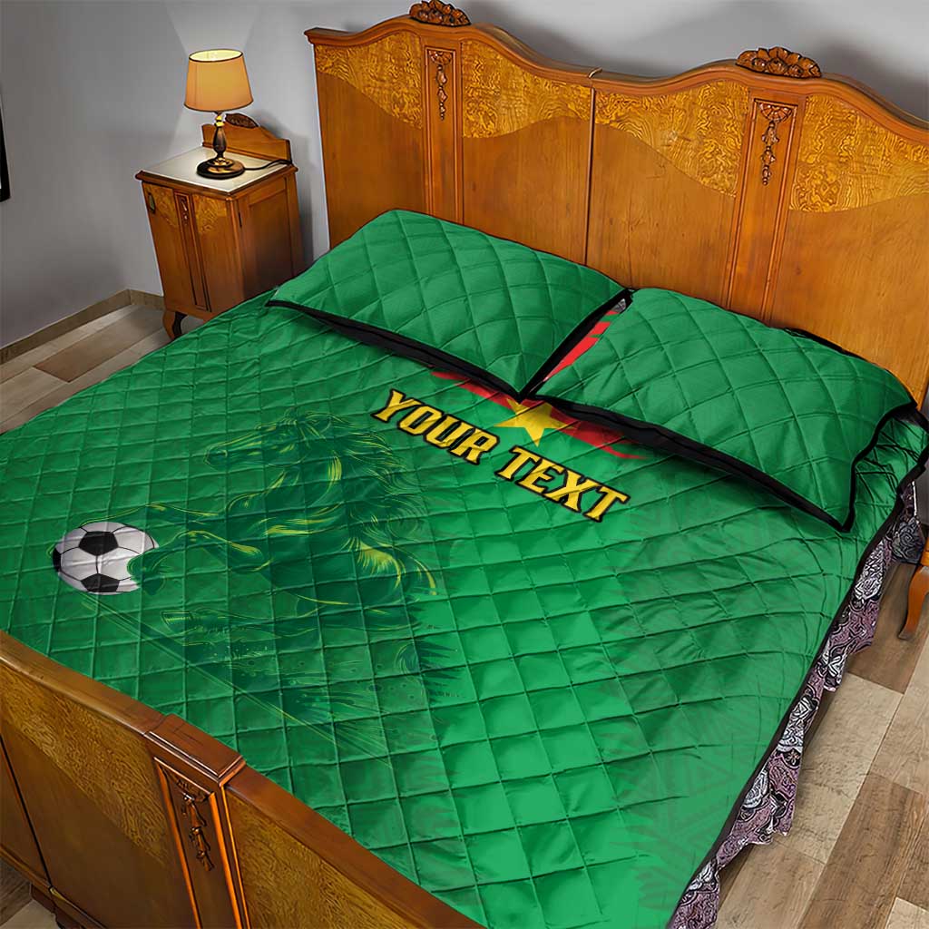 Burkina Faso Football Custom Quilt Bed Set Go Stallions LT15