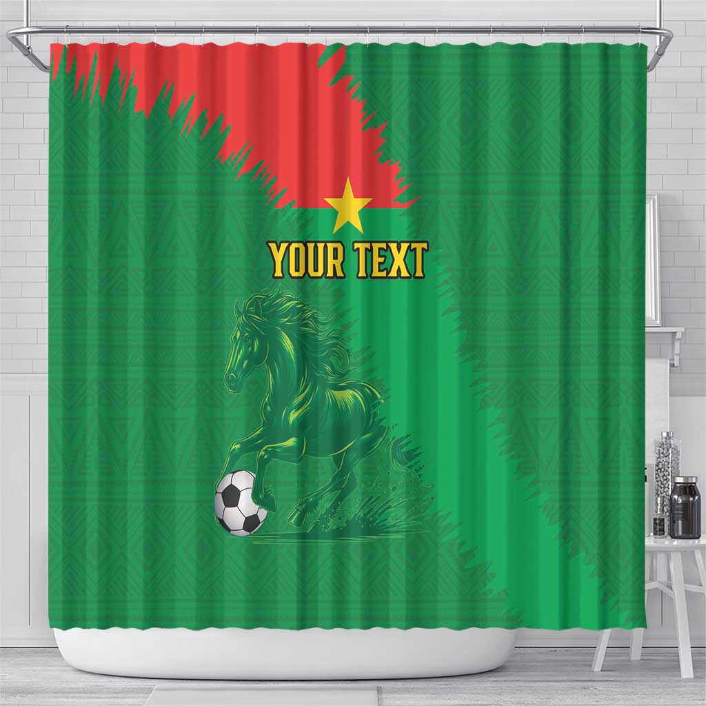 Custom Burkina Faso Football Shower Curtain Go Les Etalons LT15