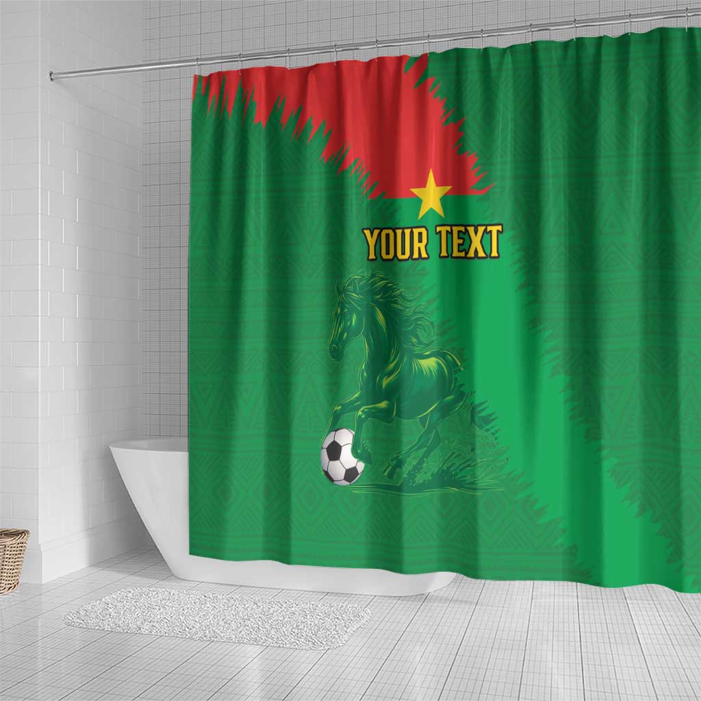 Custom Burkina Faso Football Shower Curtain Go Les Etalons LT15