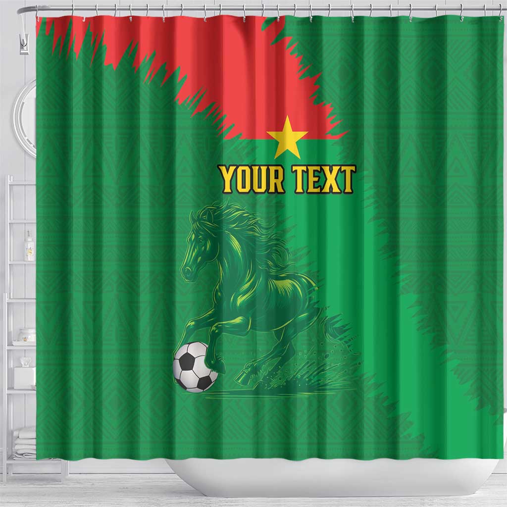 Custom Burkina Faso Football Shower Curtain Go Les Etalons LT15