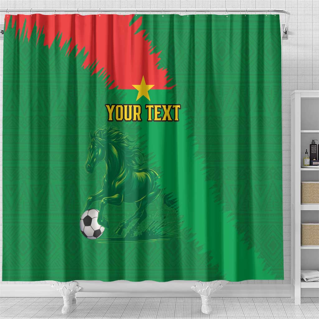 Custom Burkina Faso Football Shower Curtain Go Les Etalons LT15