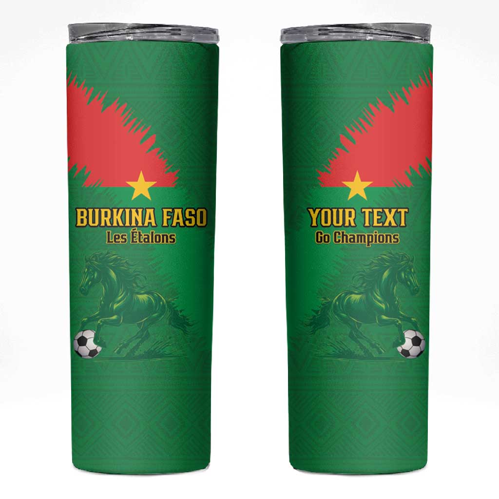 Burkina Faso Football Custom Skinny Tumbler Go Stallions LT15