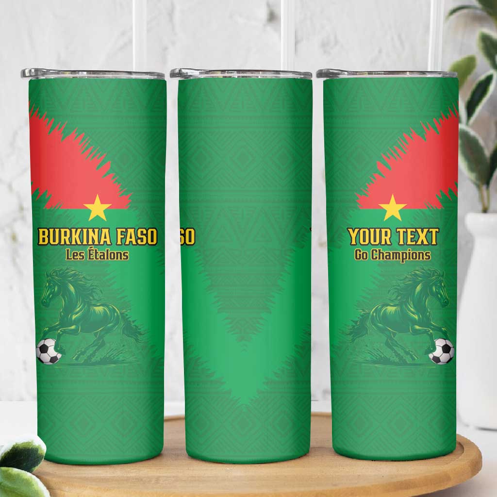 Burkina Faso Football Custom Skinny Tumbler Go Stallions LT15