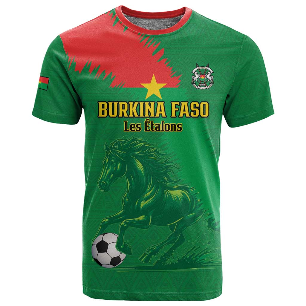 Burkina Faso Football Custom T shirt Go Stallions LT15