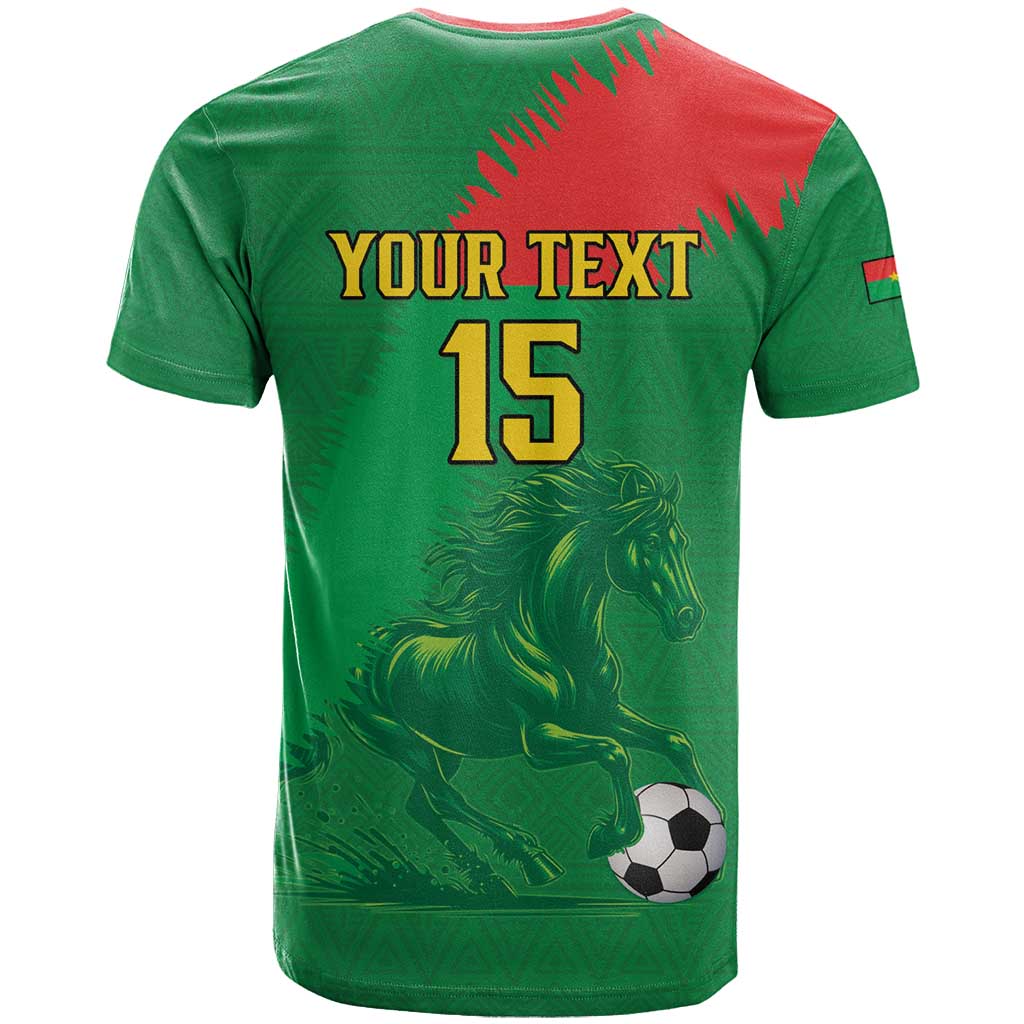 Burkina Faso Football Custom T shirt Go Stallions LT15