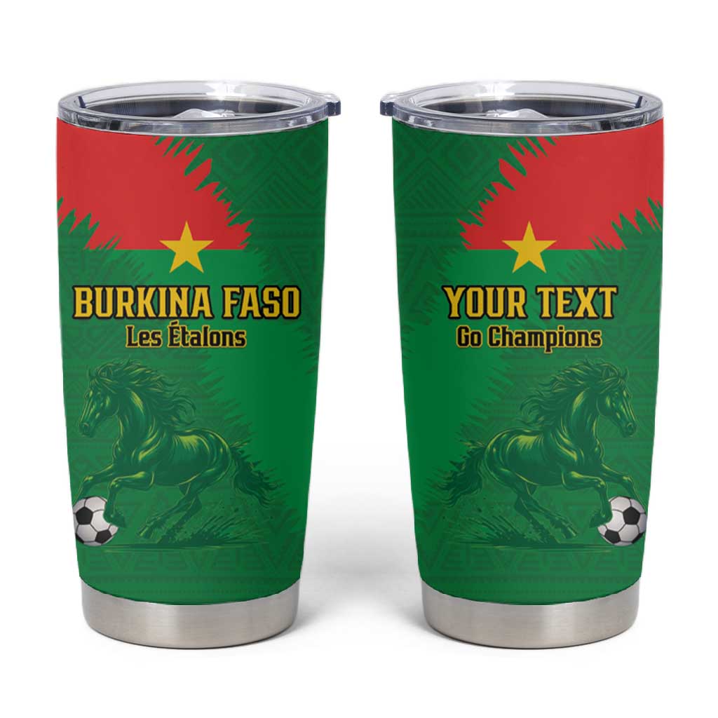 Burkina Faso Football Custom Tumbler Cup Go Stallions LT15