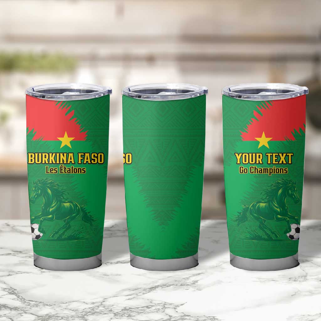 Burkina Faso Football Custom Tumbler Cup Go Stallions LT15