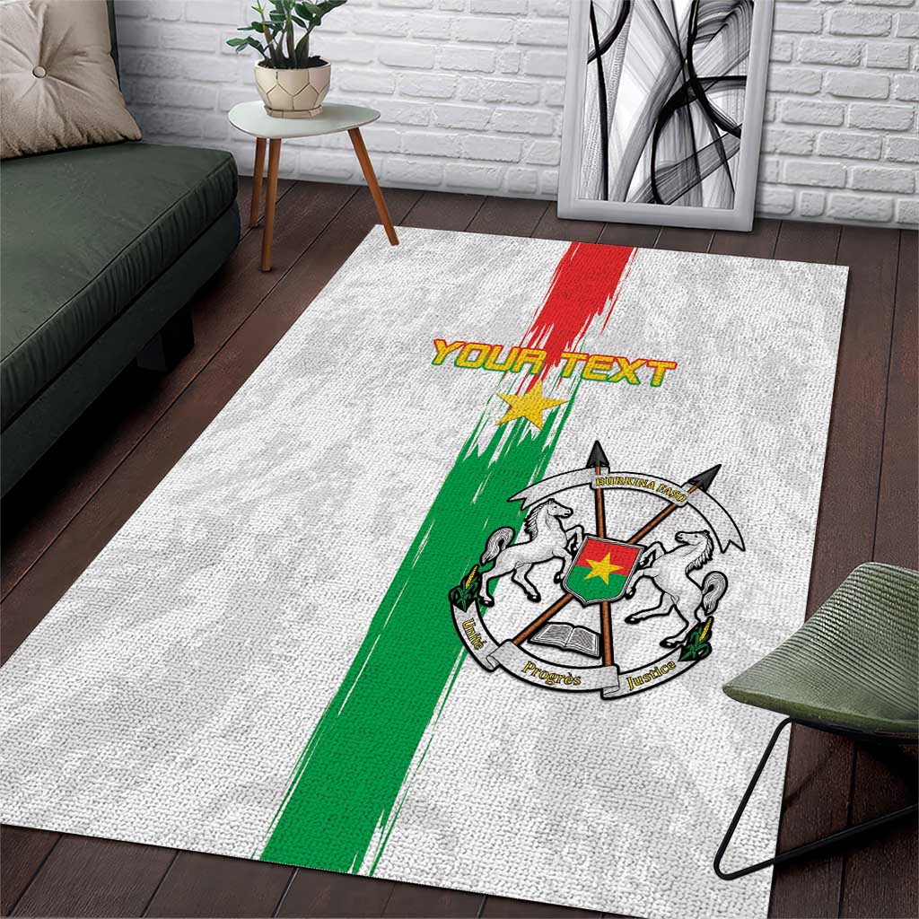 Burkina Faso Football Custom Area Rug Go Champions LT15