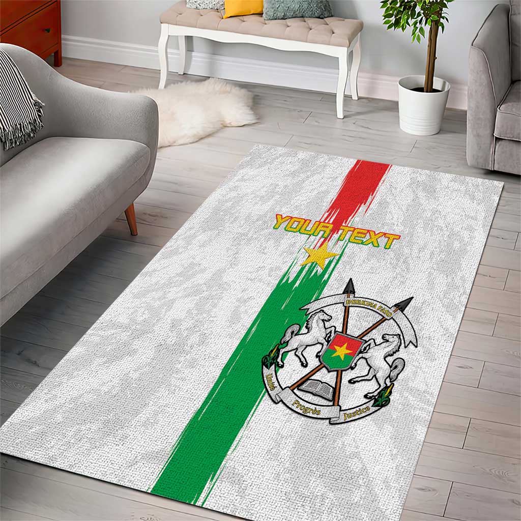 Burkina Faso Football Custom Area Rug Go Champions LT15