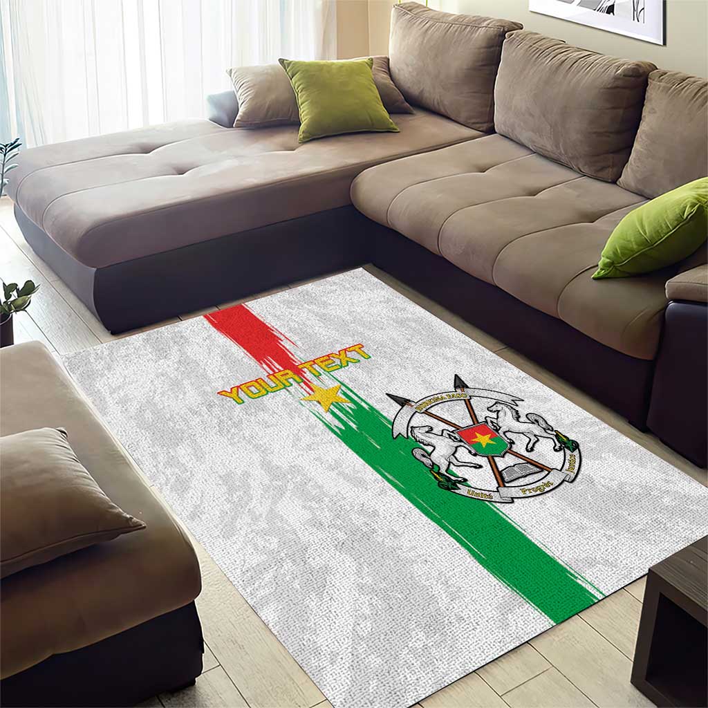 Burkina Faso Football Custom Area Rug Go Champions LT15