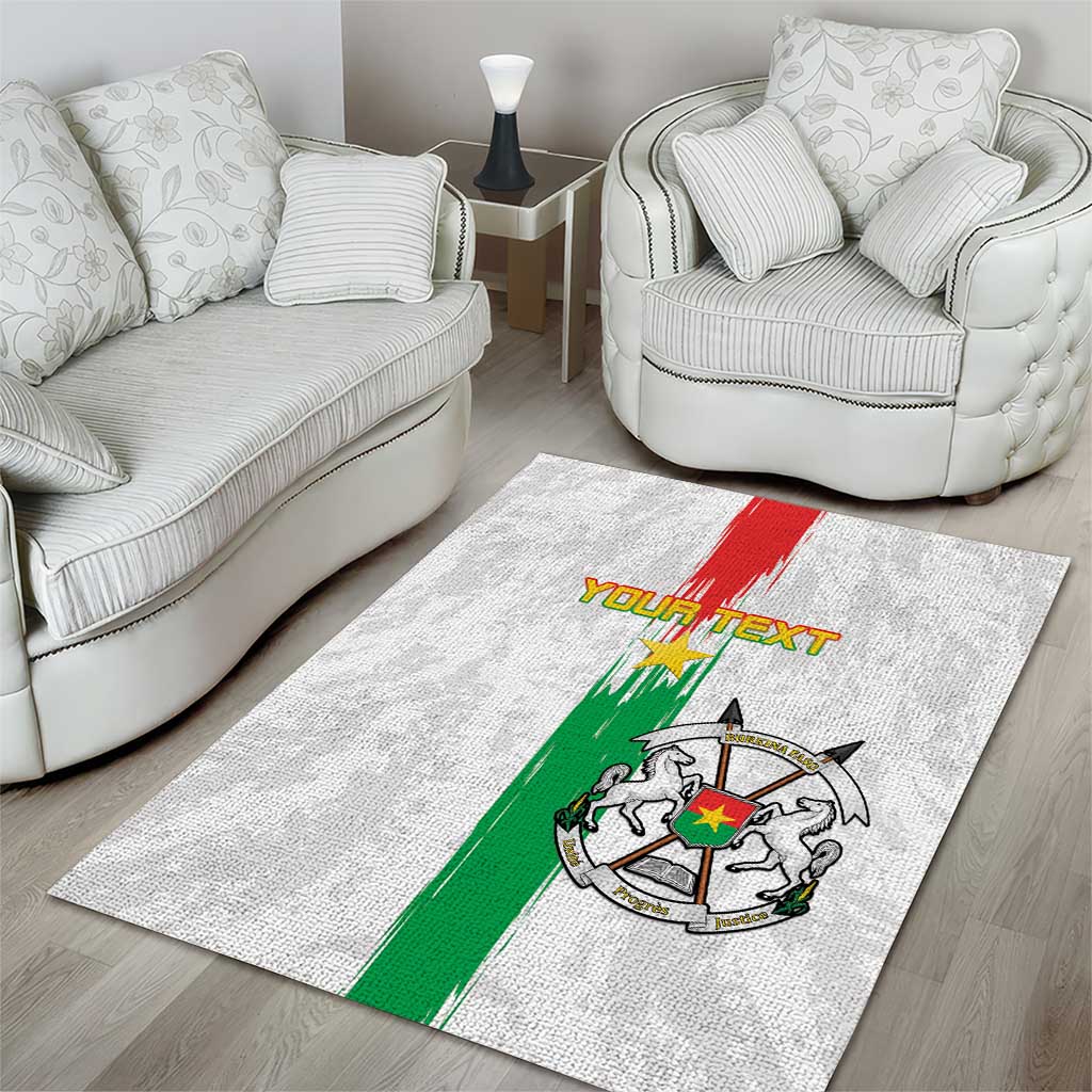 Burkina Faso Football Custom Area Rug Go Champions LT15