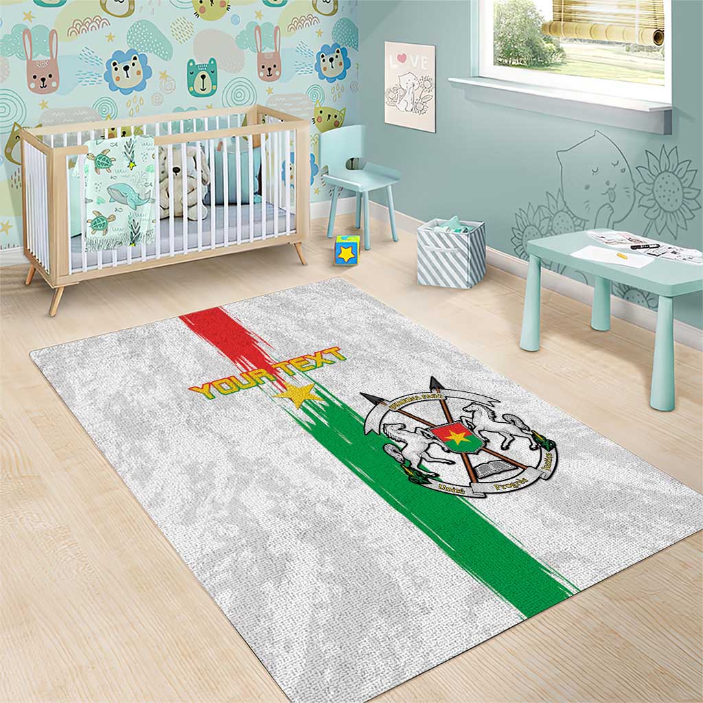 Burkina Faso Football Custom Area Rug Go Champions LT15