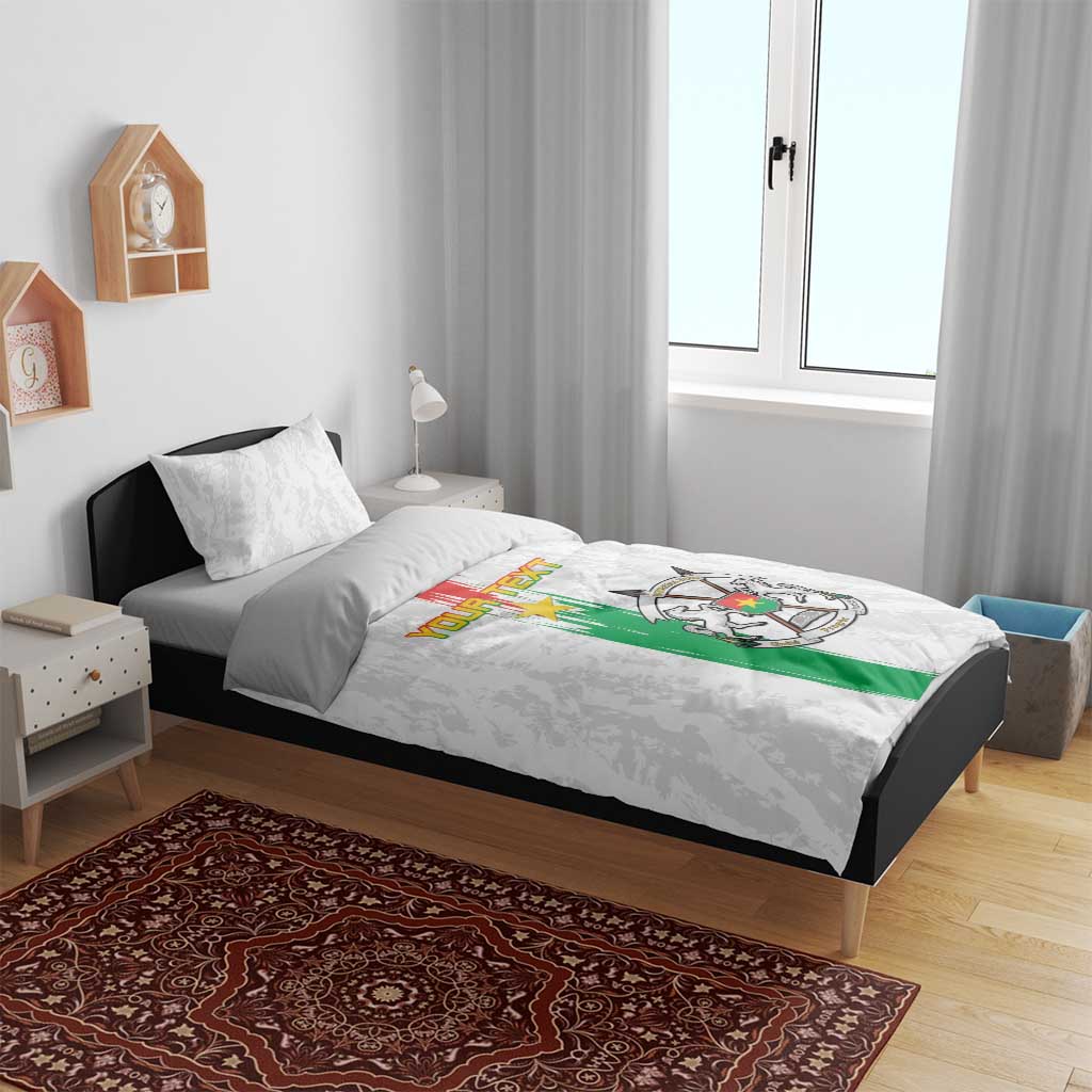 Burkina Faso Football Custom Bedding Set Go Champions LT15