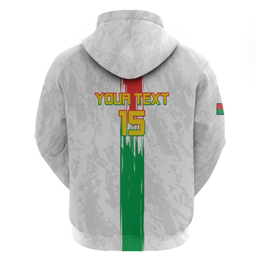 Custom Burkina Faso Football Hoodie Grunge Style LT15
