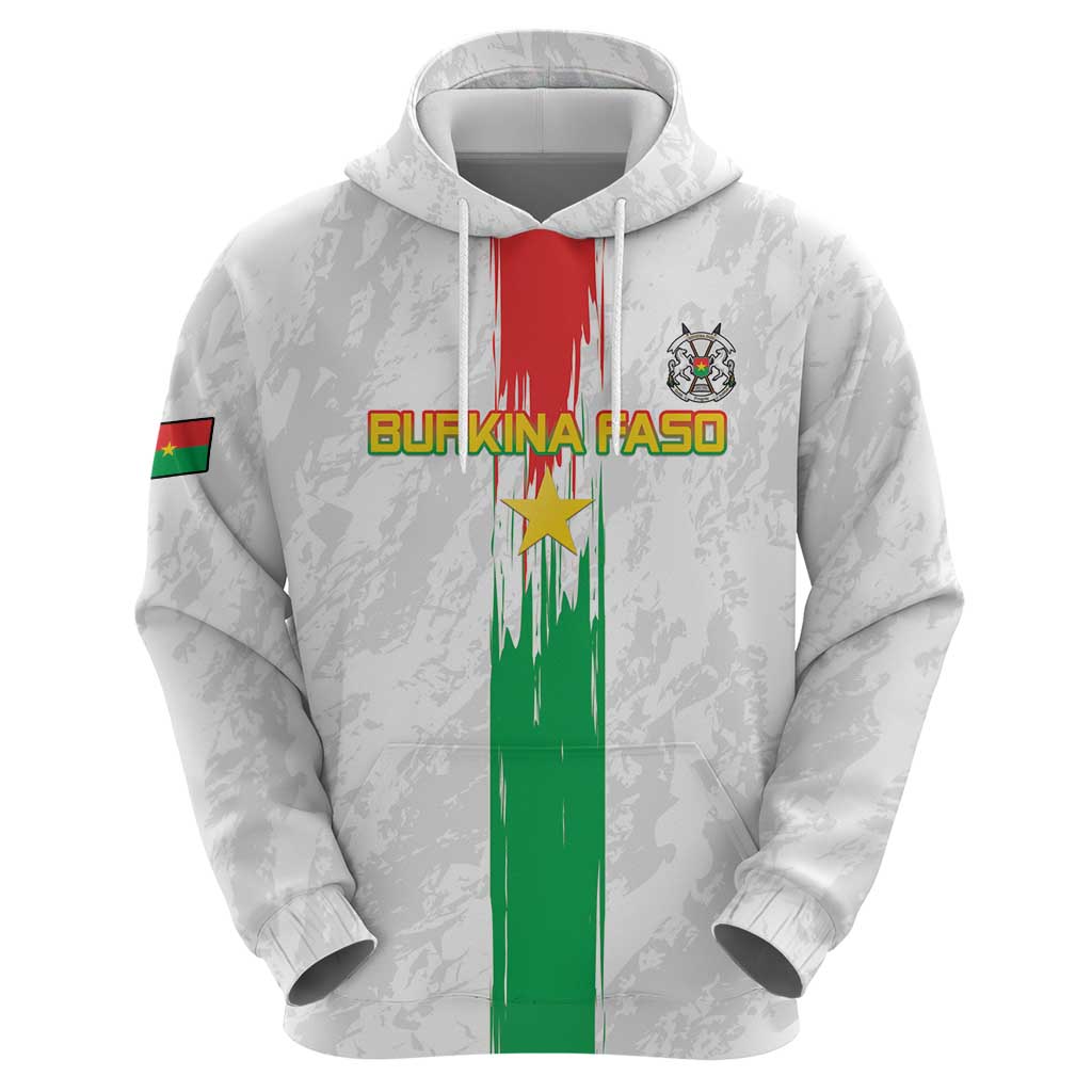 Custom Burkina Faso Football Hoodie Grunge Style LT15