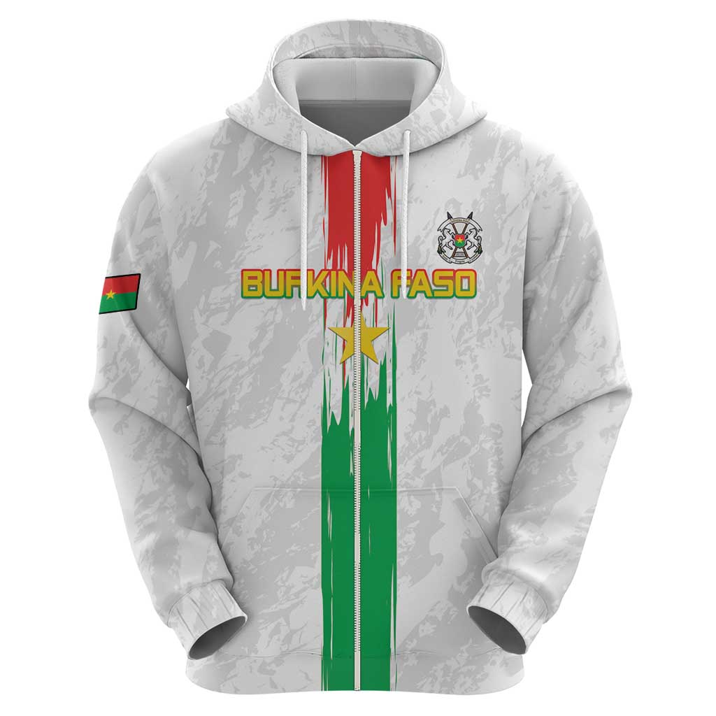 Custom Burkina Faso Football Hoodie Grunge Style LT15