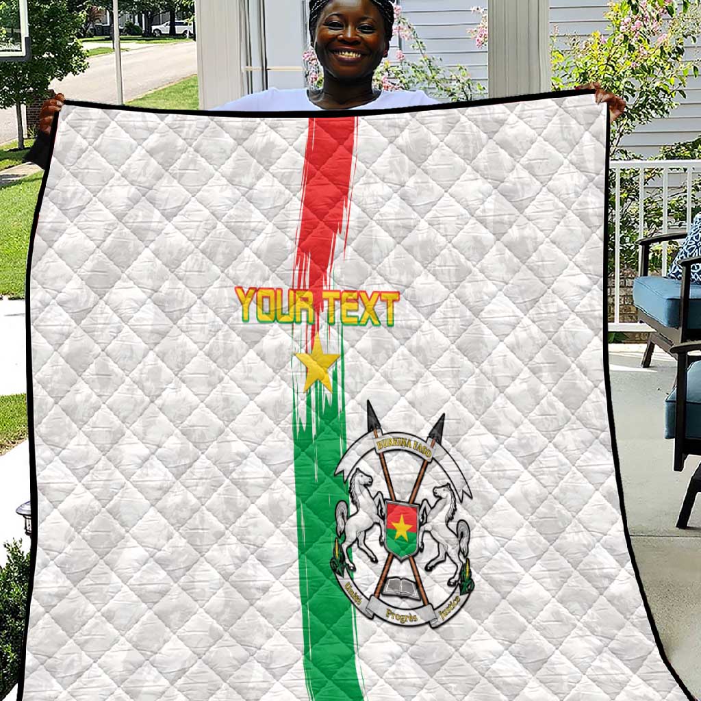Burkina Faso Football Custom Quilt Go Champions LT15