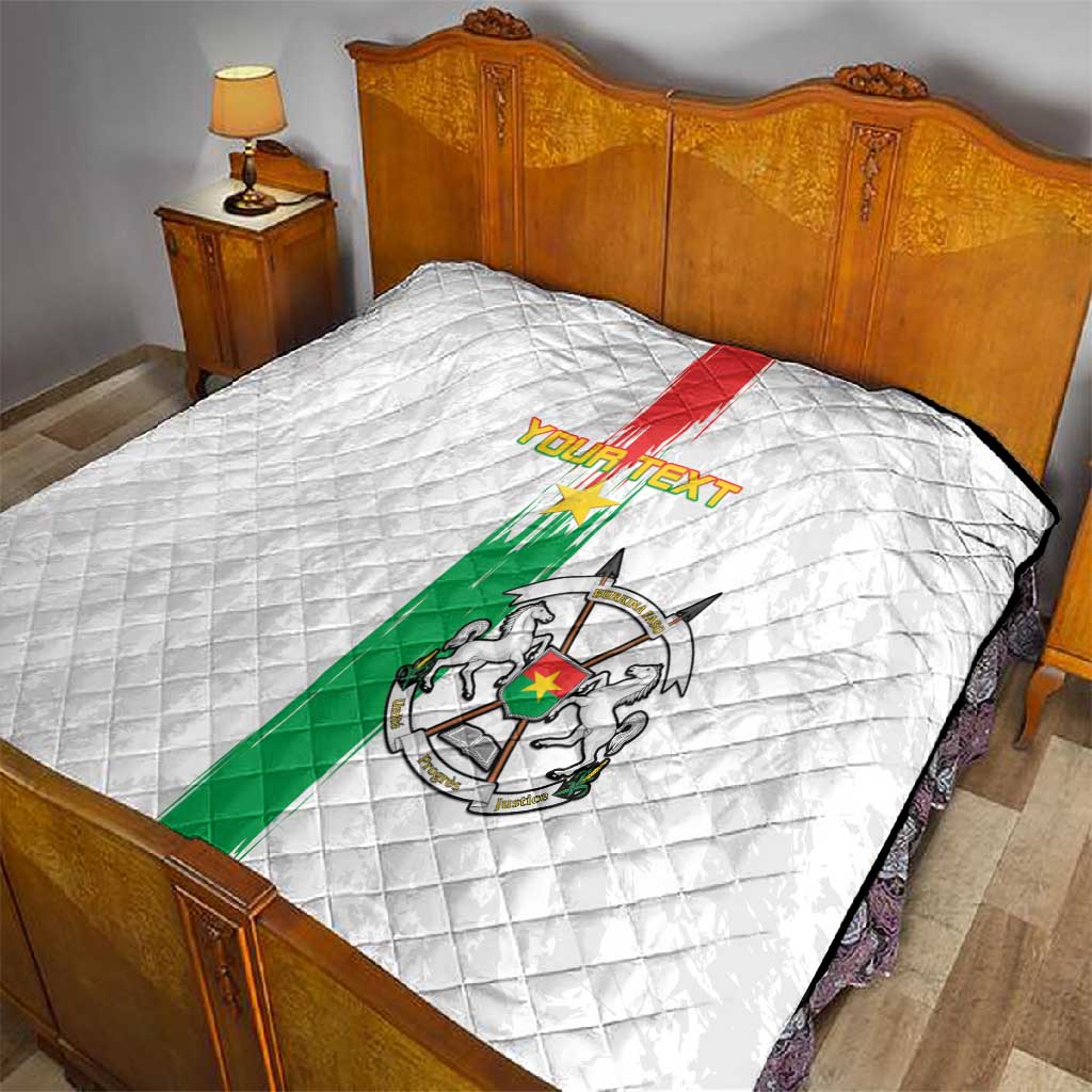 Burkina Faso Football Custom Quilt Go Champions LT15