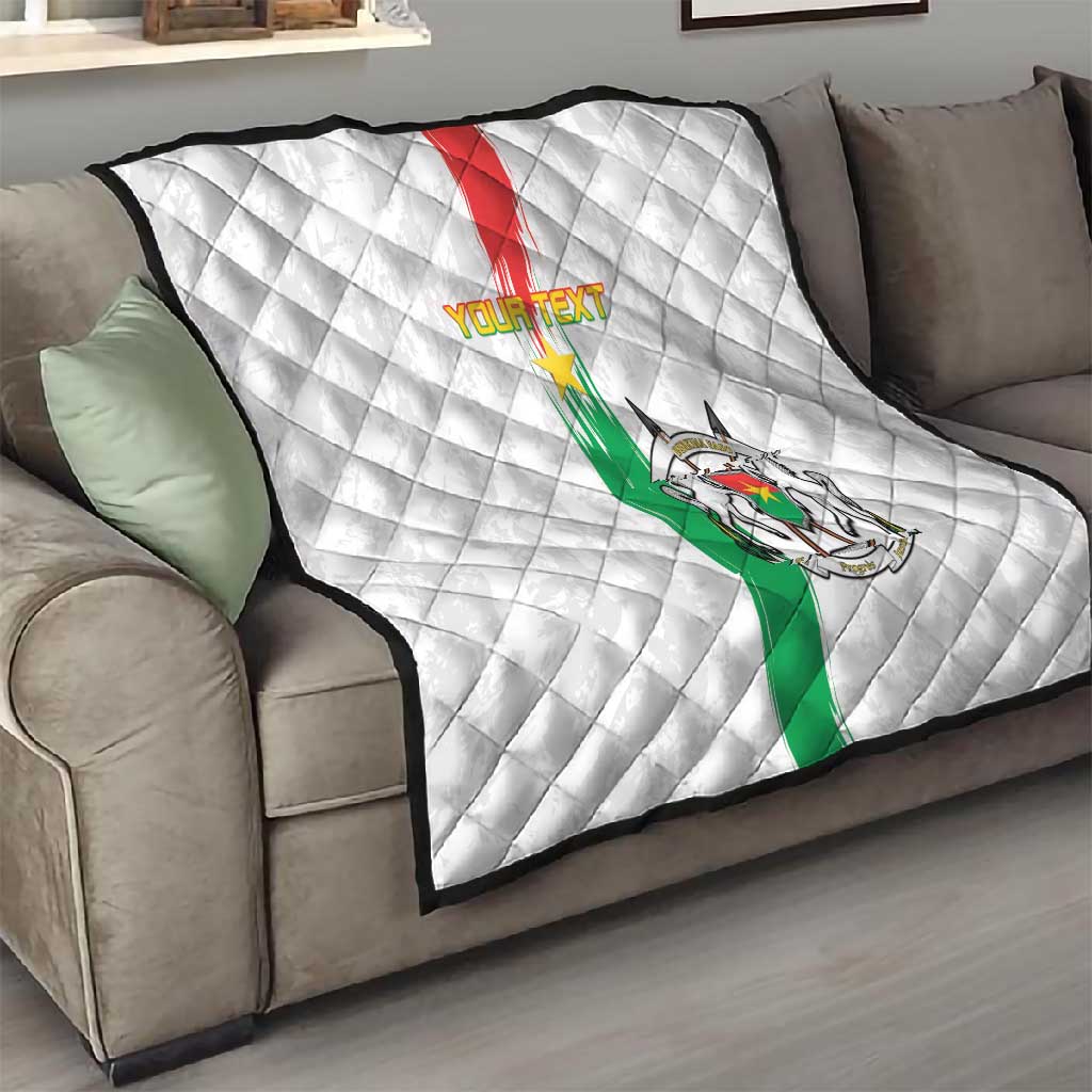 Burkina Faso Football Custom Quilt Go Champions LT15