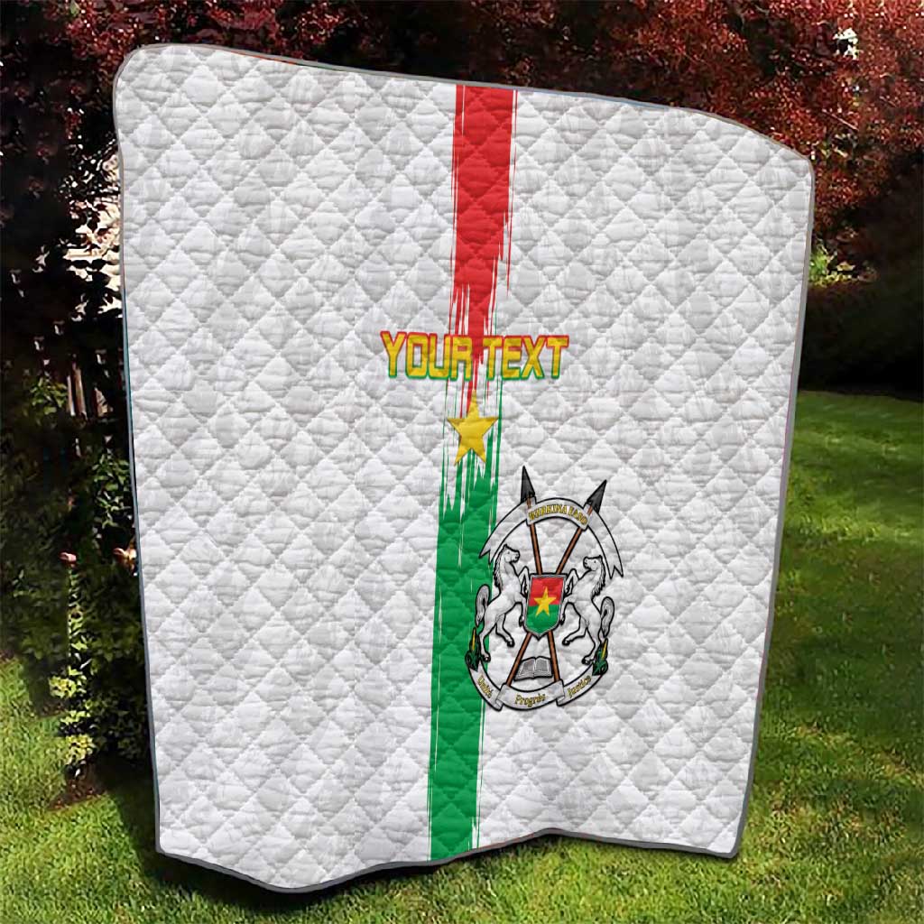 Burkina Faso Football Custom Quilt Go Champions LT15