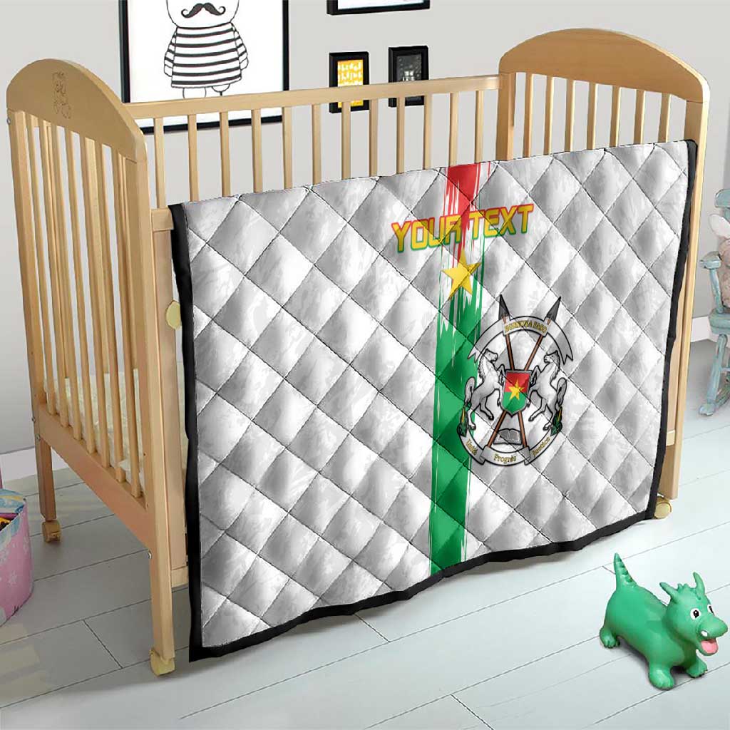 Burkina Faso Football Custom Quilt Go Champions LT15