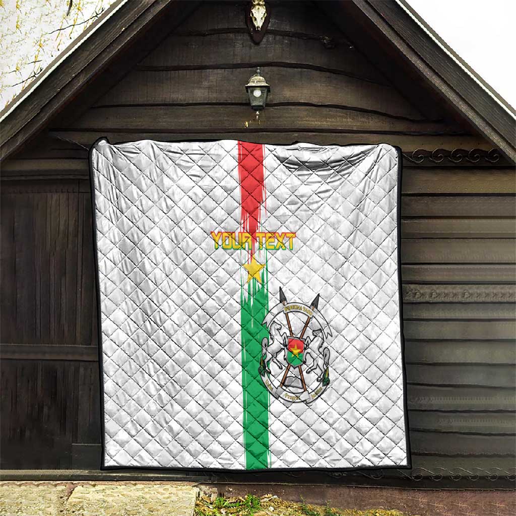 Burkina Faso Football Custom Quilt Go Champions LT15