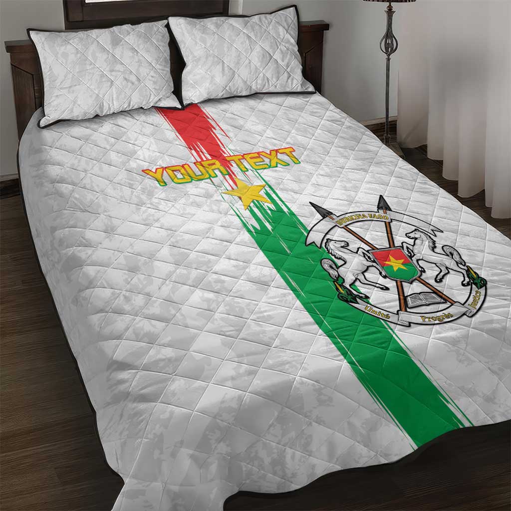 Burkina Faso Football Custom Quilt Bed Set Go Champions LT15