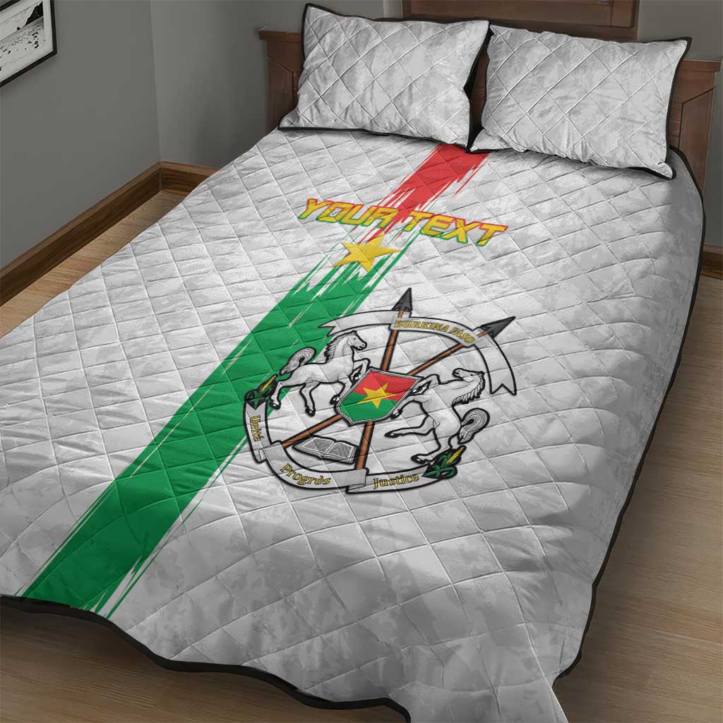 Burkina Faso Football Custom Quilt Bed Set Go Champions LT15