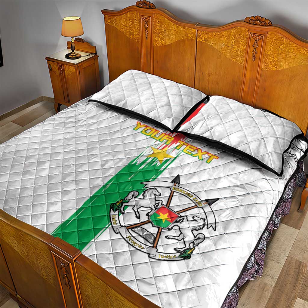 Burkina Faso Football Custom Quilt Bed Set Go Champions LT15