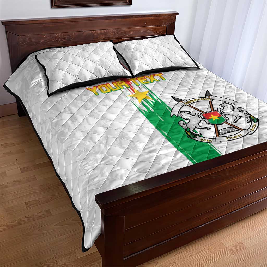 Burkina Faso Football Custom Quilt Bed Set Go Champions LT15