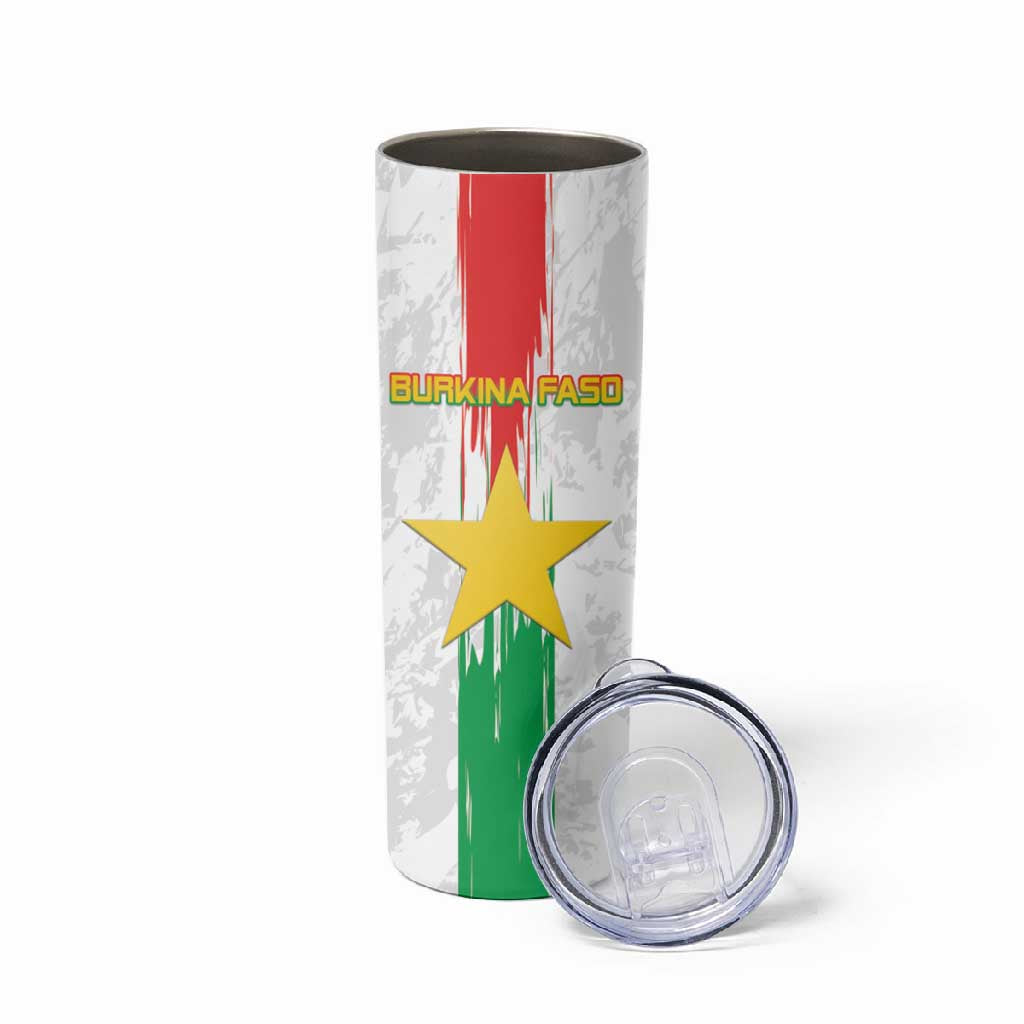 Burkina Faso Football Custom Skinny Tumbler Go Champions LT15