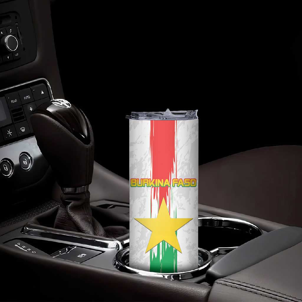 Burkina Faso Football Custom Skinny Tumbler Go Champions LT15