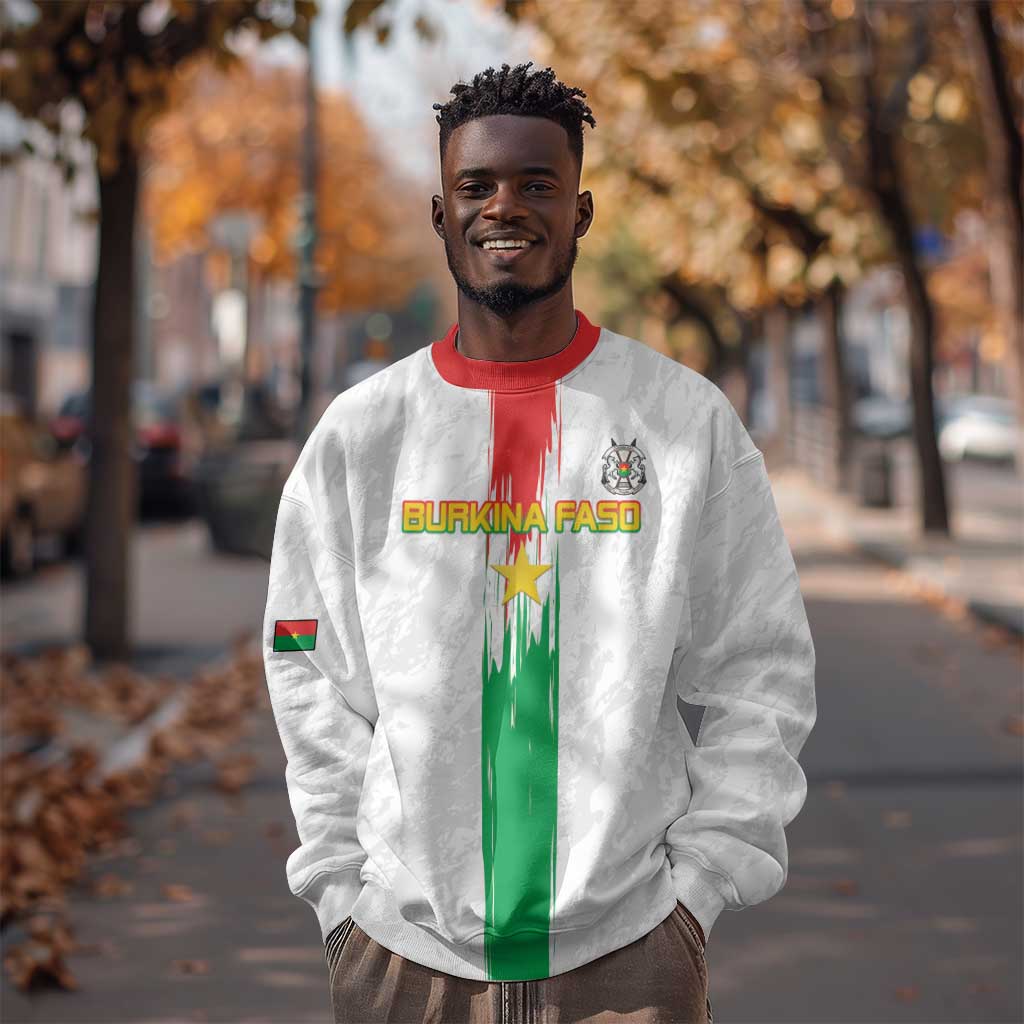 Burkina Faso Football Custom Sweatshirt Go Champions LT15