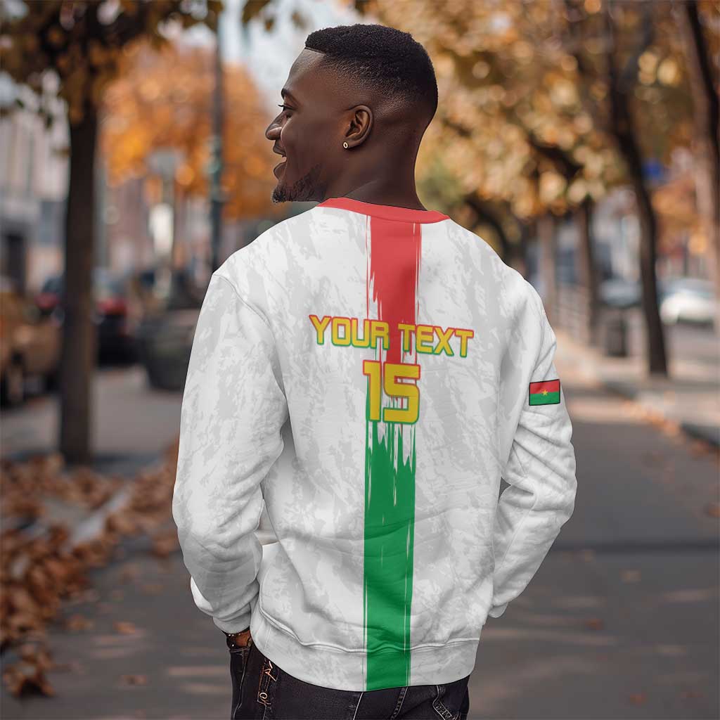 Burkina Faso Football Custom Sweatshirt Go Champions LT15
