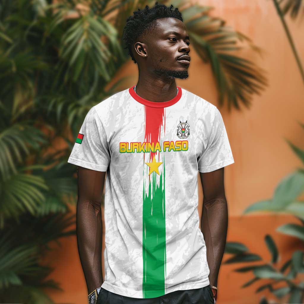 Burkina Faso Football Custom T shirt Go Champions LT15