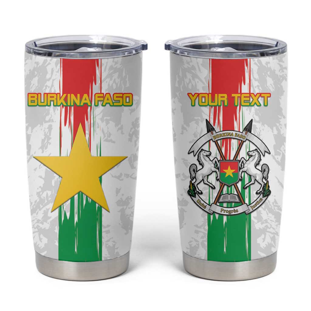 Burkina Faso Football Custom Tumbler Cup Go Champions LT15