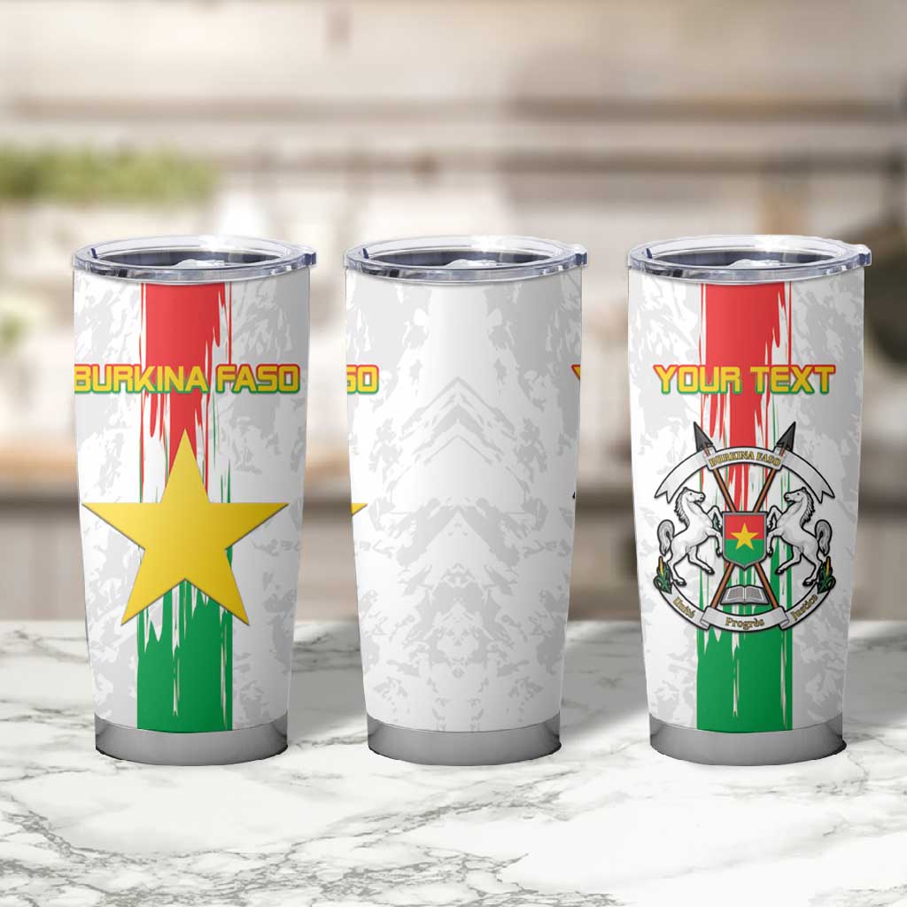 Burkina Faso Football Custom Tumbler Cup Go Champions LT15