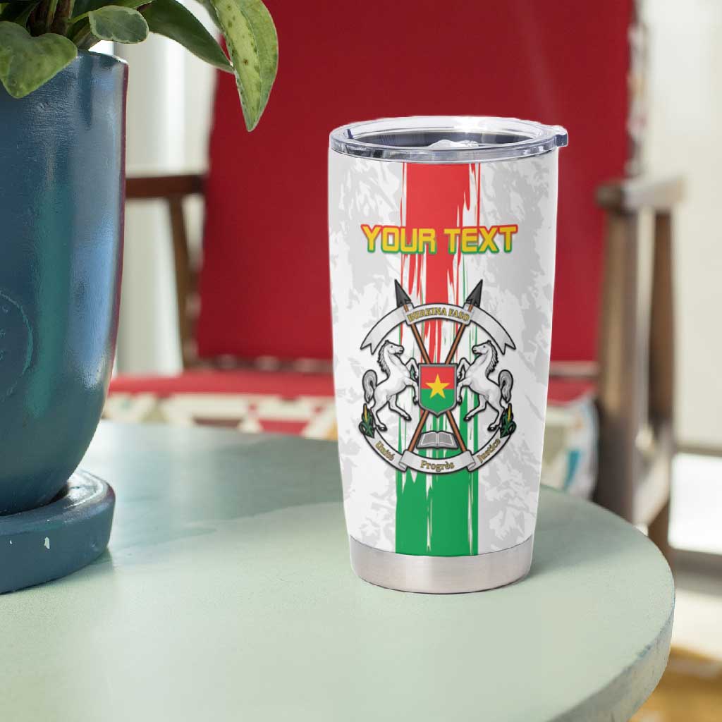 Burkina Faso Football Custom Tumbler Cup Go Champions LT15