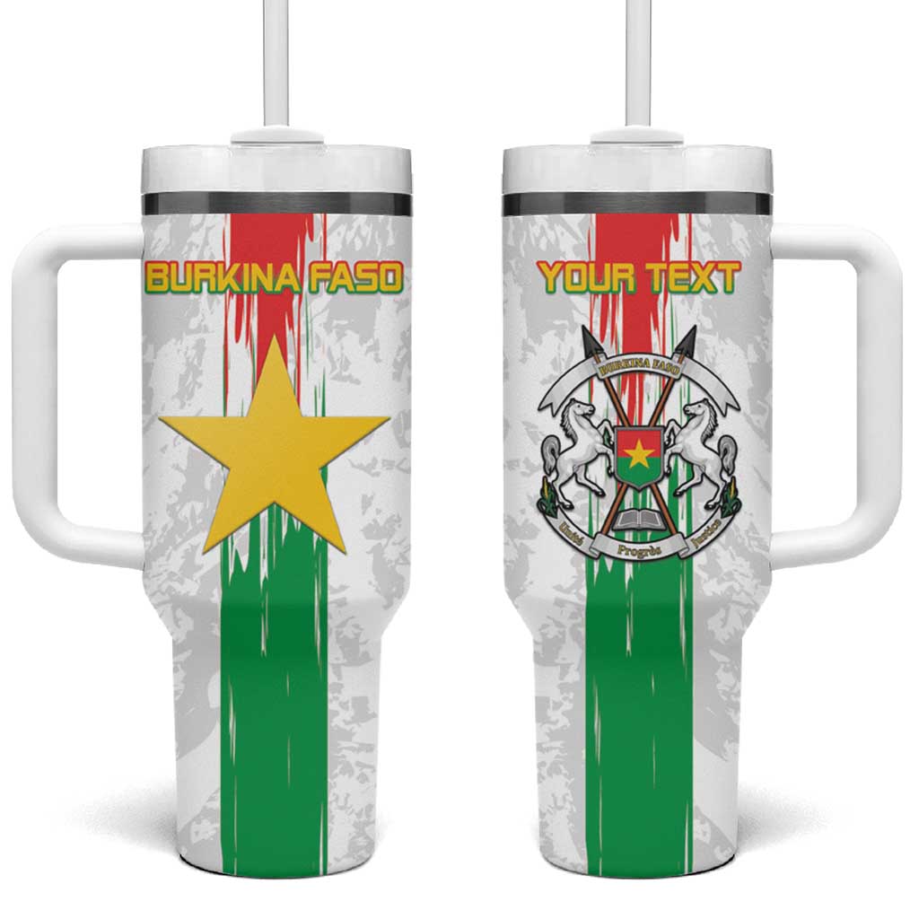 Burkina Faso Football Custom Tumbler With Handle Go Champions LT15