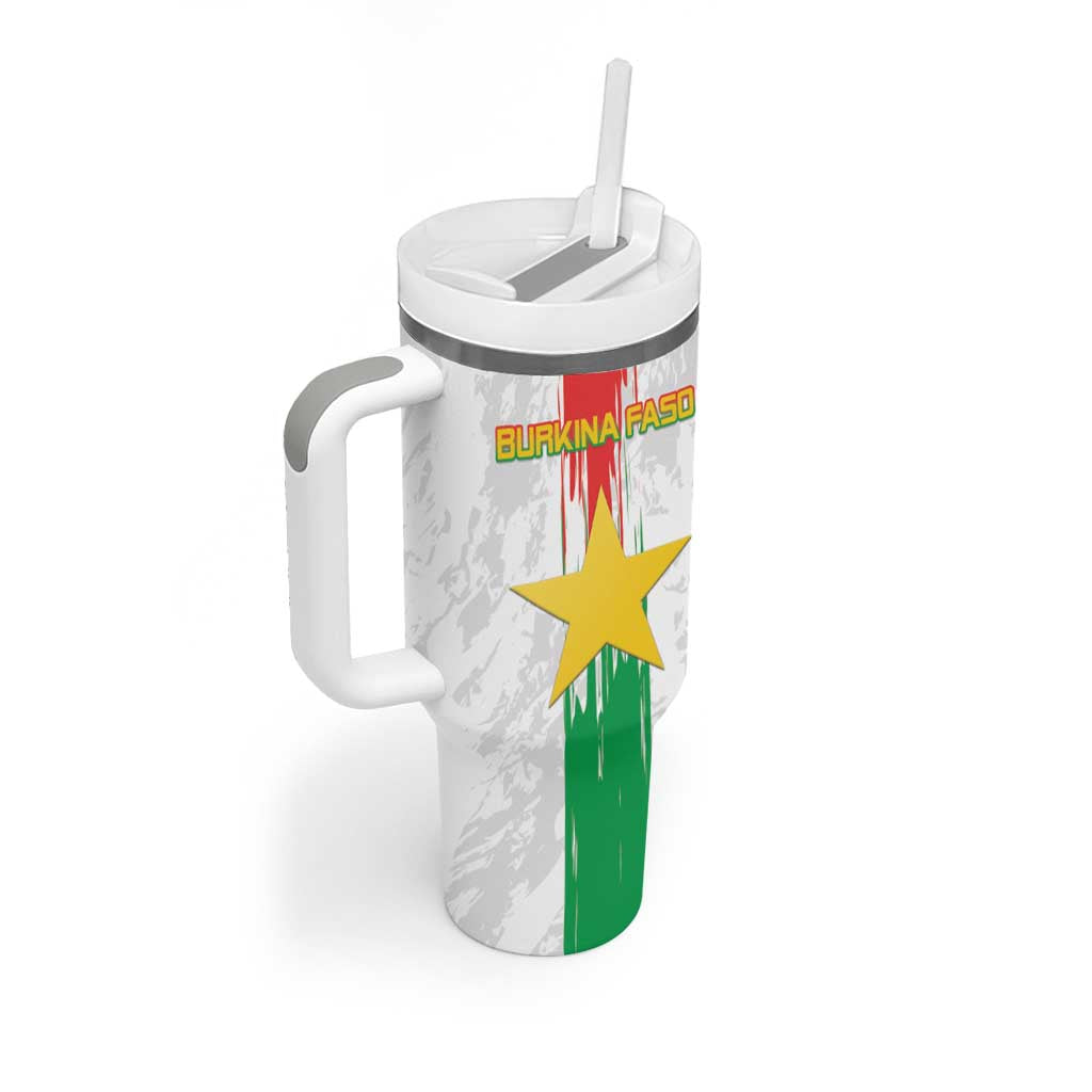 Burkina Faso Football Custom Tumbler With Handle Go Champions LT15