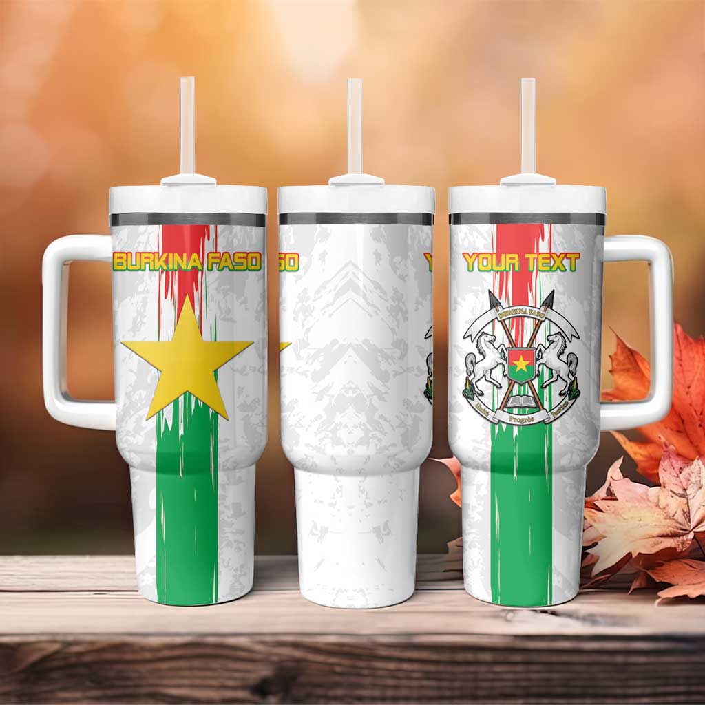 Burkina Faso Football Custom Tumbler With Handle Go Champions LT15
