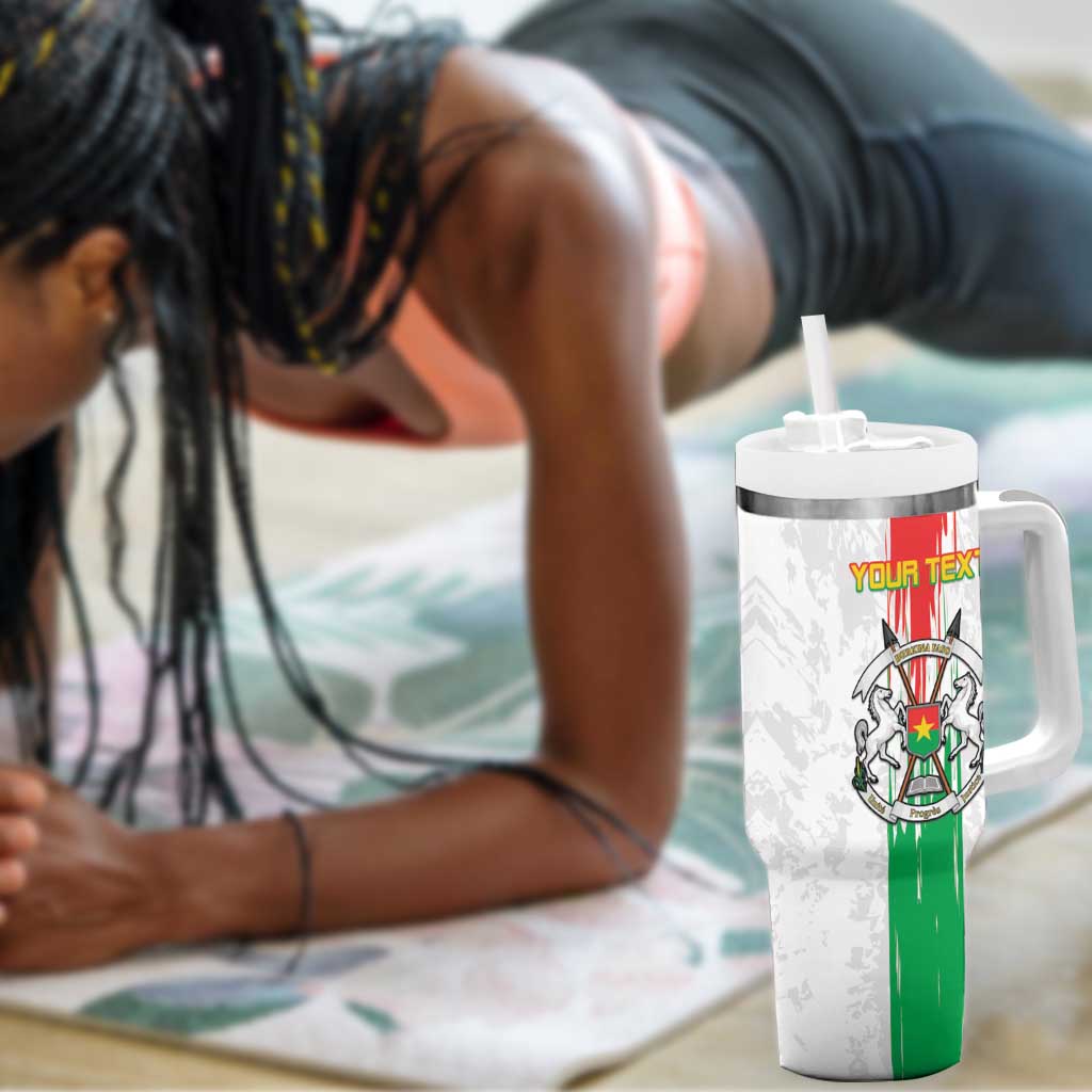 Burkina Faso Football Custom Tumbler With Handle Go Champions LT15