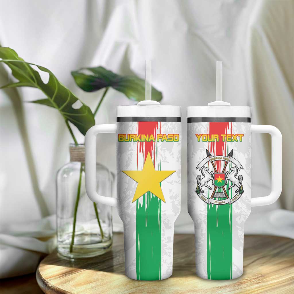 Burkina Faso Football Custom Tumbler With Handle Go Champions LT15