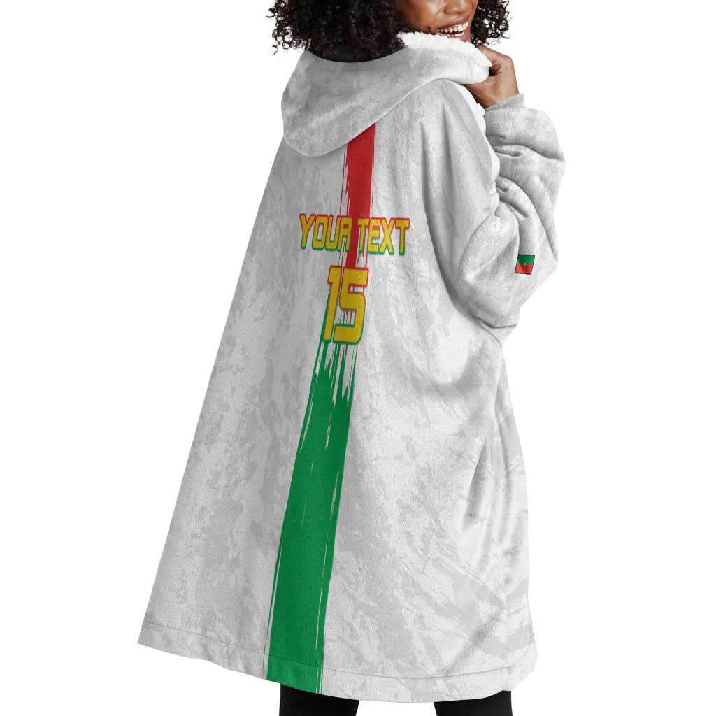 Burkina Faso Football Custom Wearable Blanket Hoodie Go Champions LT15