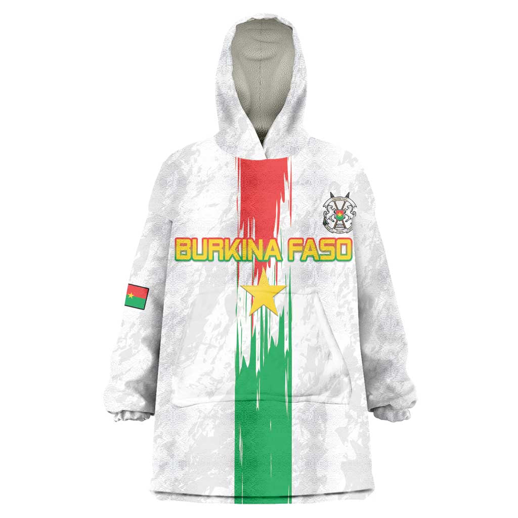 Burkina Faso Football Custom Wearable Blanket Hoodie Go Champions LT15