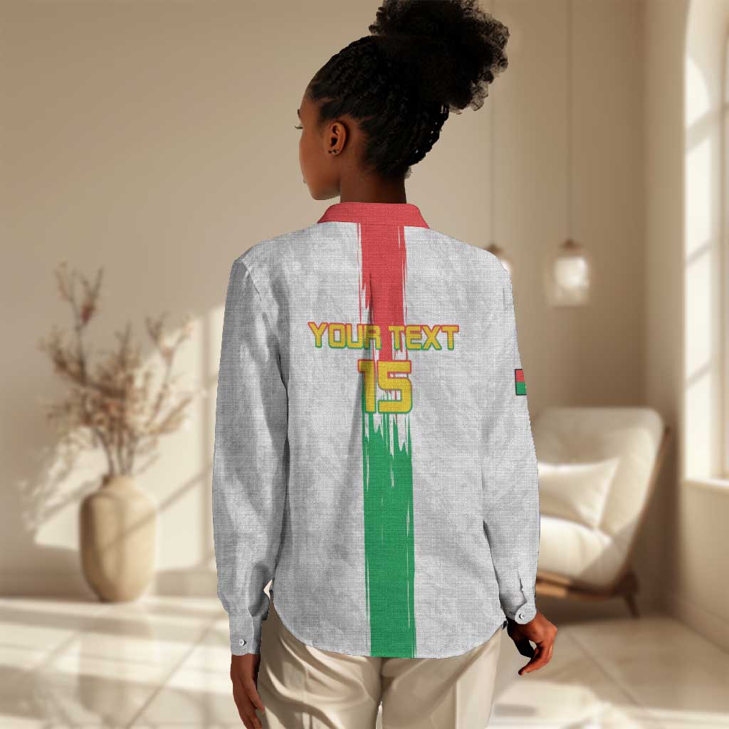Burkina Faso Football Custom Women Casual Shirt Go Champions LT15