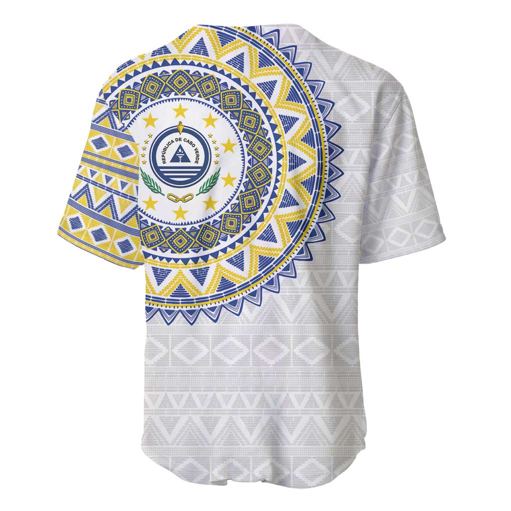 Cape Verde African Tribal Pattern Baseball Jersey Chest Arm Tattoo LT15