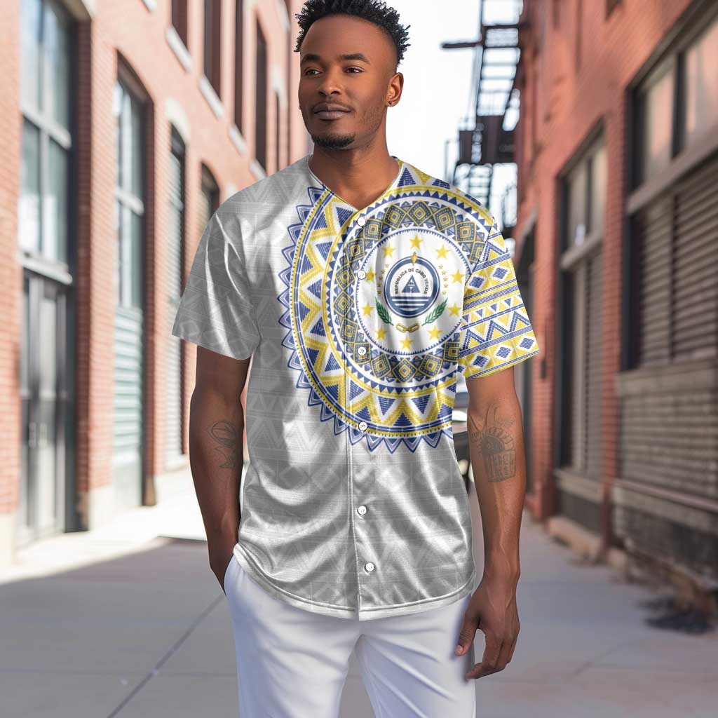 Cape Verde African Tribal Pattern Baseball Jersey Chest Arm Tattoo LT15