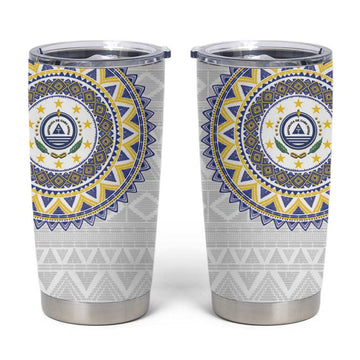 Cape Verde African Tribal Pattern Tumbler Cup Chest Arm Tattoo LT15